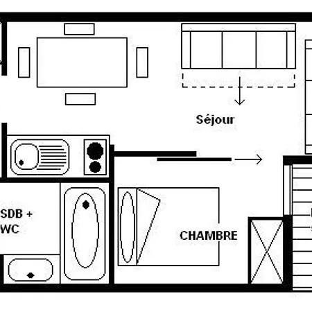 Cosy 2 Pieces - Proche Pistes Et Commerces - Balcon Sud/est - Parking Gratuit - Fr-1-344-973 Apartment Saint-Martin-de-Belleville